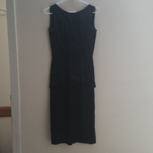 Vintage silk black dress